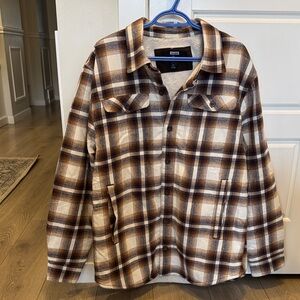 RAINFOREST Brown Plaid Jacket